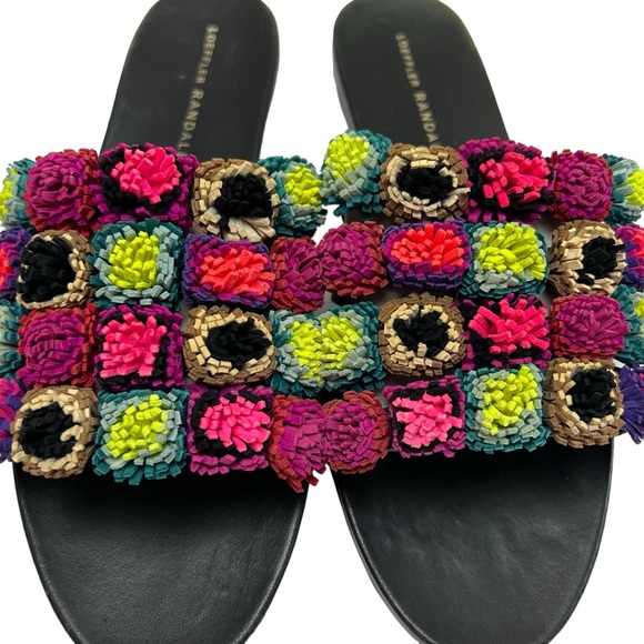 Loeffler Randall Sal Pompom Caged Slide Sandal - Picture 4 of 7